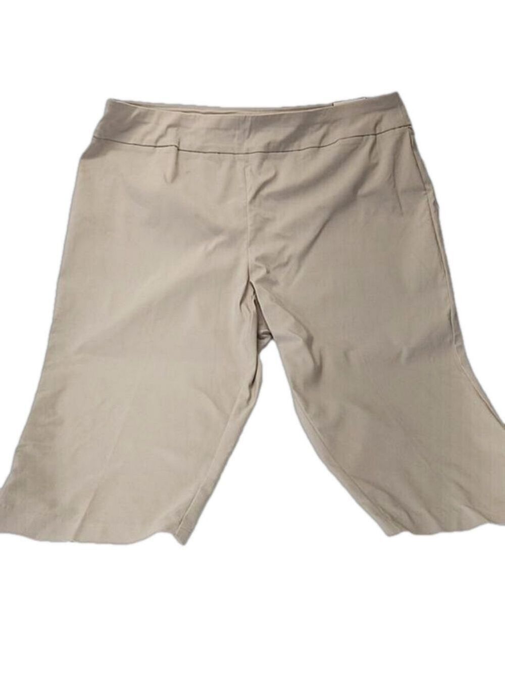 DANA BUCHMAN SLIMMING CAPRI WOMENS 2X KHAKI